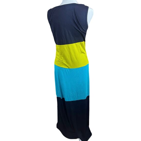 Roz & Ali Women's Maxi Tank Dress with Scoop Neck-Multicolor Size 10 - Picture 2 of 8